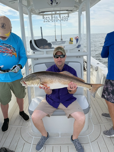 Nice redfish using light tackle in Oriental NC!