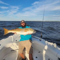 Redfish caught during fishing tour in Oriental