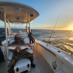 Redfish caught during fishing tour in Oriental