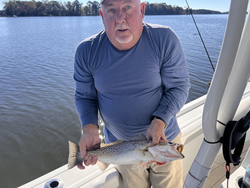 Nice speckled trout on light tackle today! Clear conditions made for an exciting adventure on the water.