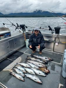 6 Chinook and Coho salmon caught in Big Rapids
