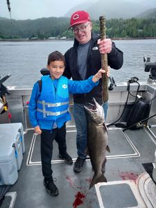 Chinook salmon caught in Big Rapids