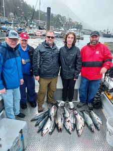 4 muskellunge fish caught during fishing trip in Big Rapids