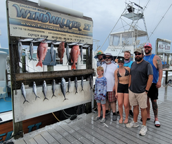Anglers blasted the waters of Destin, FL, reeling in a huge haul of red snapper and spanish mackerel using a variety of fishing techniques.