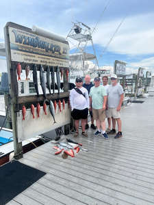 Hooked a feisty Cero Mackerel while deep sea fishing in Destin, FL!