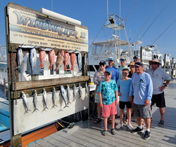 Blasted a school of tasty little tunny, spanish mackerel, and cero mackerel off the coast of Destin, Florida!