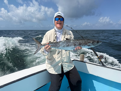 Reeled in a massive 33-inch King Mackerel off the coast!