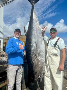 Kirby's first bluefin.  Eric becoming a solid mate