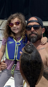 A single Southern Flounder fish caught while fishing in Atlantic City