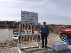Angler enjoying fishing trip in OH