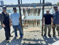 4 people fishing in Oak Harbor