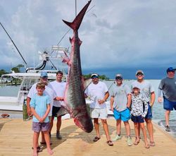 One big fish caught in Alabama while fishing