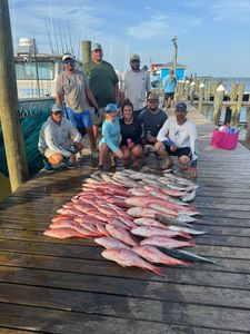 8 people fishing on Dauphin Island