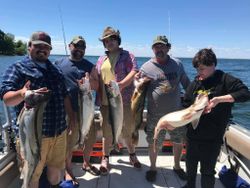 Lake Trout Fishing with Friends Ontario