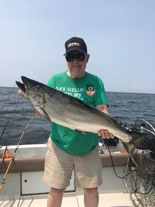 Big Joe with a big King Salmon 