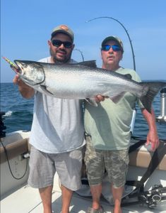 Chinook salmon caught while fishing in NY