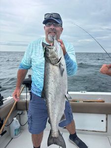 Chinook Salmon caught while fishing in NY