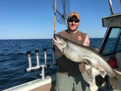 Fishing in NY with 1 person and 1 fish