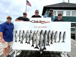8 rainbow trout and bluefish in Ogdensburg