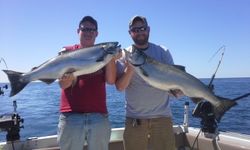 Two anglers fishing in Ogdensburg