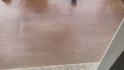 Fine mesh screen material with grid pattern suitable for outdoor equipment