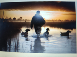 Perfect evening conditions for some deep sea action with the crew.