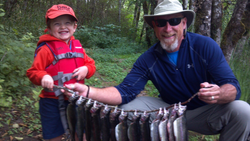 Two anglers enjoying a fishing trip in OR
