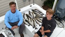 Two anglers fishing in North Carolina