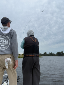 Great day on the water with light tackle - rods staying busy!