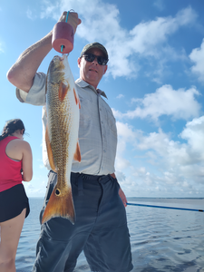 Landed a feisty redfish with light tackle in New Bern!