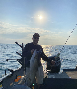 Angler fishing on the East Chicago lake