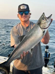 Chinook salmon caught while cruising and fishing in IN