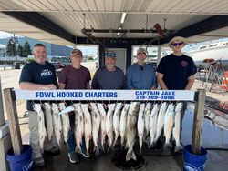 Anglers enjoying a fishing trip in East Chicago