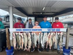 7 Chinook and Coho salmon caught during a fishing and cruising trip in East Chicago