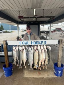 7 lake trout and chinook salmon caught in IN