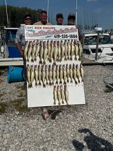 Four people fishing in Ohio