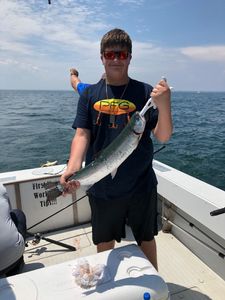 An angler fishing in Ohio