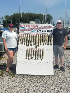 Two people fishing in Ohio