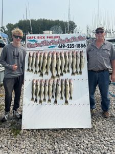 Two people fishing in Ohio