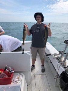 Lone angler fishing in Marblehead