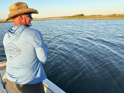 Perfect conditions for trolling and drift fishing in the coastal waters around Port O'Connor.