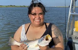 Angler fishing at Port O'Connor