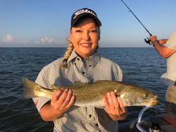 Lone angler fishing in Texas