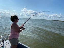 Beautiful, scenic view of Port O'Connor, a coastal town in Texas.