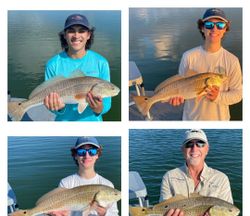 4 Redfish caught fishing in Port O'Connor