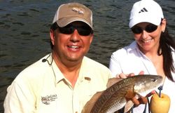 Redfish caught while fishing in Port O'Connor