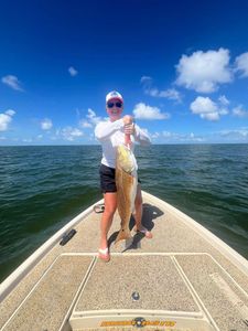 Redfish caught by person in Cocodrie