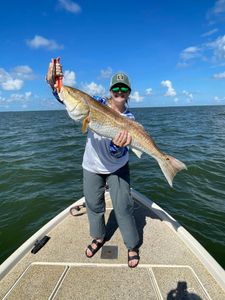 Redfish caught in Cocodrie during fishing