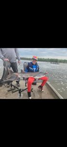 Angler fishing on sand in Sand Springs