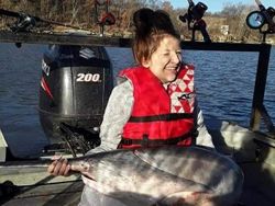 Angler casting fishing line at Sand Springs
